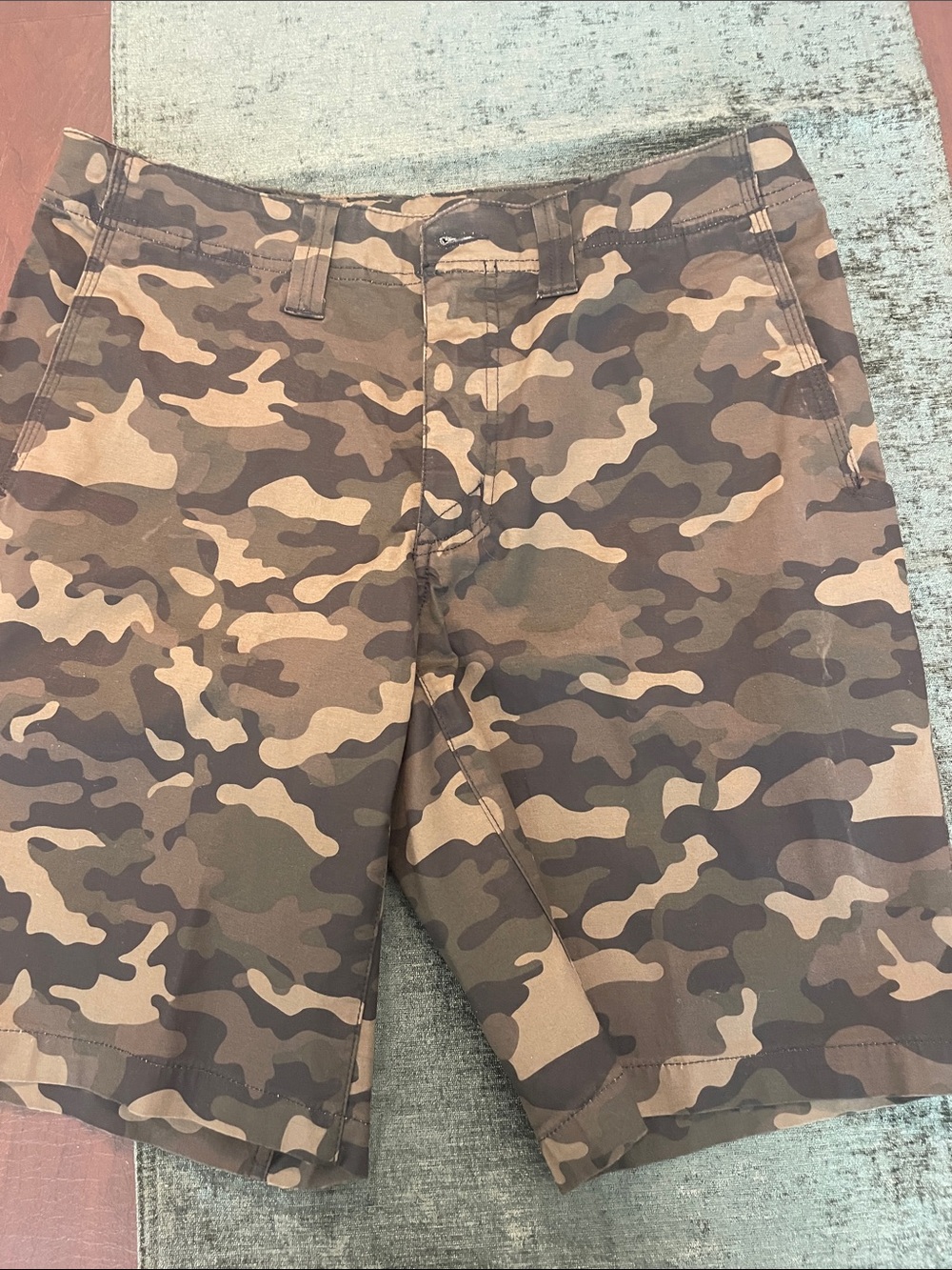 Men's 5 11 Tactical Camo Chino Shorts - Brown/Olive